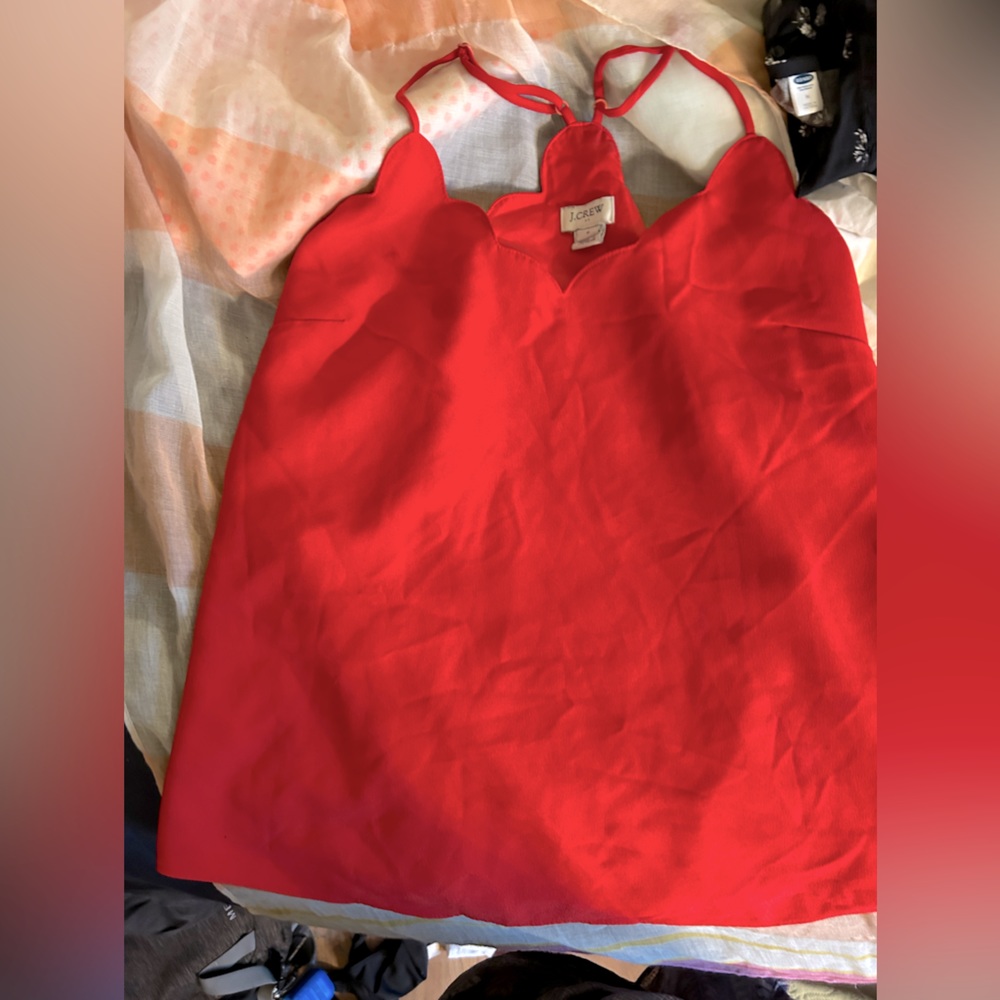 Flirty red tank